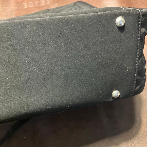 Vera Bradley Black Quilted Floral Laptop Messenger Bag Briefcase Adjustable‎ - Picture 6 of 16